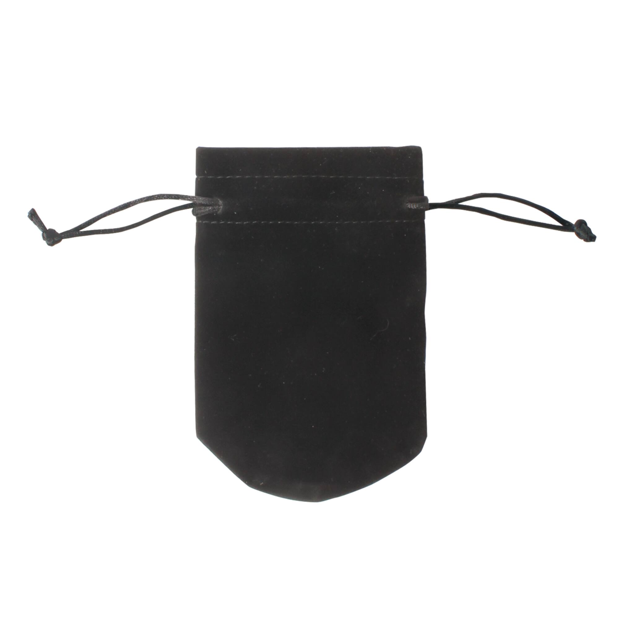 5.5" Black Velvet Jewelry Bag by Bead Landing™, 8ct.